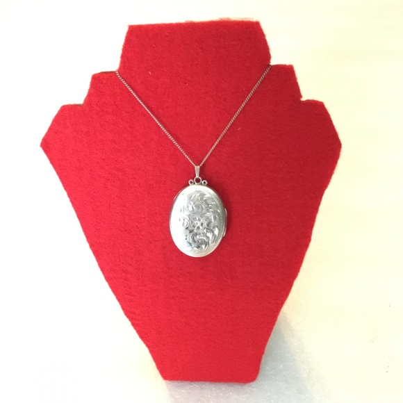 Lovely SMIBO sterling silver necklace w/ locket - Picture 2 of 8